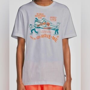 NIKE SPORTSWEAR Nike Moving Company Men T-SHIRT White 3XL XXXL Big Tall HTF